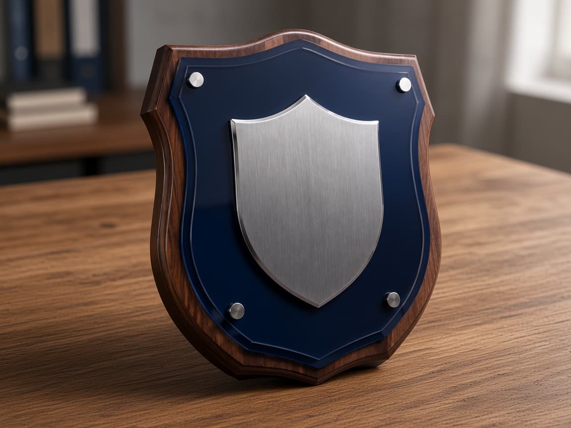 Police Service Plaque design concept, reverse side