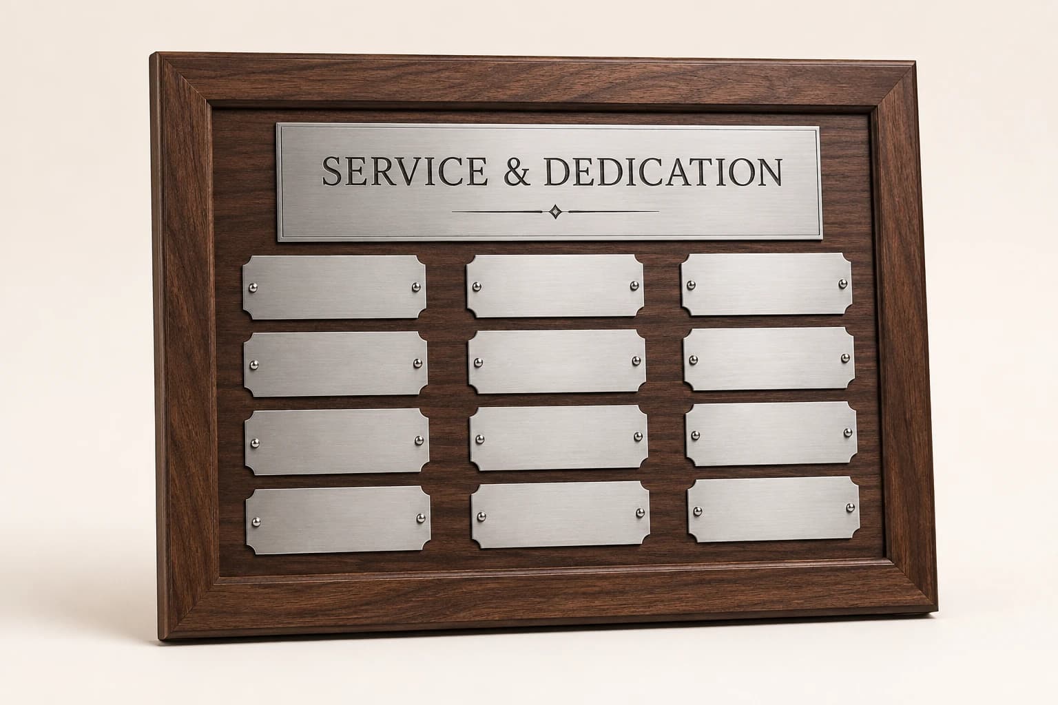 Years-of-Service Perpetual Plaque original design concept